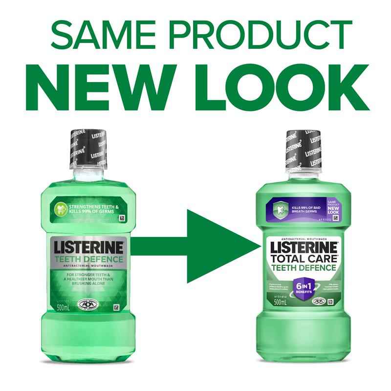 Listerine Teeth Defence Antibacterial Mouthwash 250mL