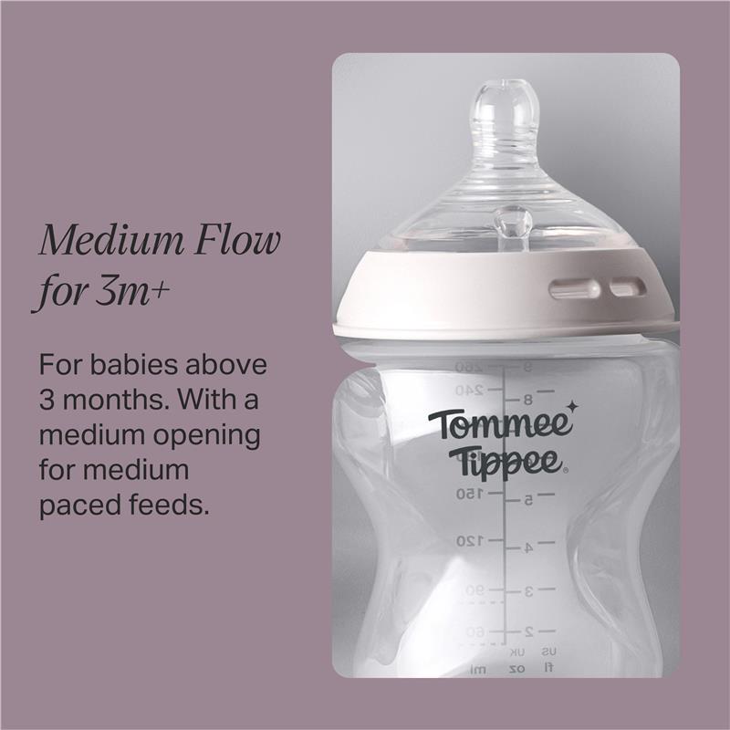 Tommee Tippee Natural Start Medium Flow Teats 2 Pack