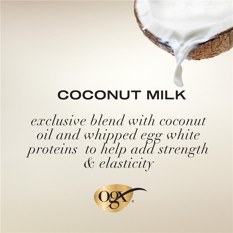 Ogx Nourishing + Hydrating Coconut Milk Shampoo For Dry Hair 385mL