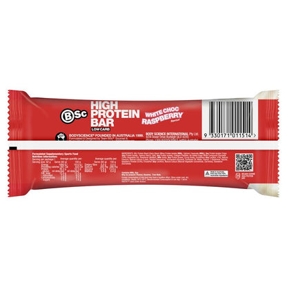 BSc High Protein Bar White Choc Raspberry 92g