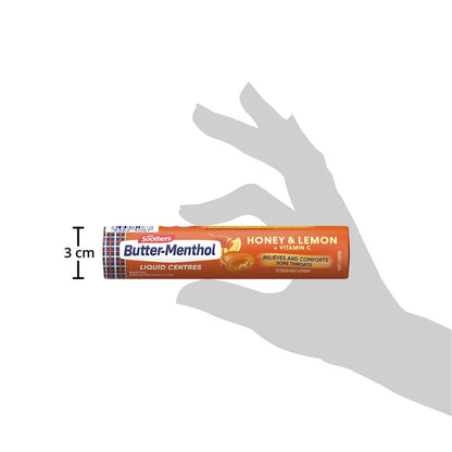 Butter Menthol Liquid Center Honey Lemon 50g Stick
