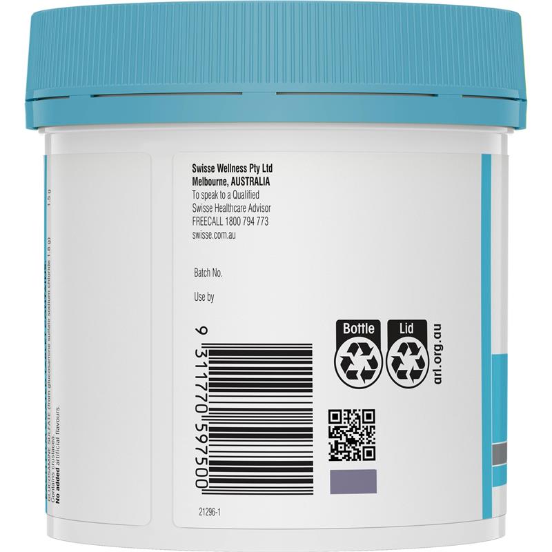 Swisse Glucosamine Sulfate 1500mg 180 Tablets