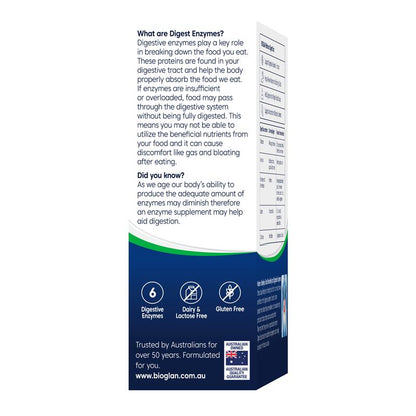 Bioglan Platinum Digest Eze Multi Action 40 Capsules