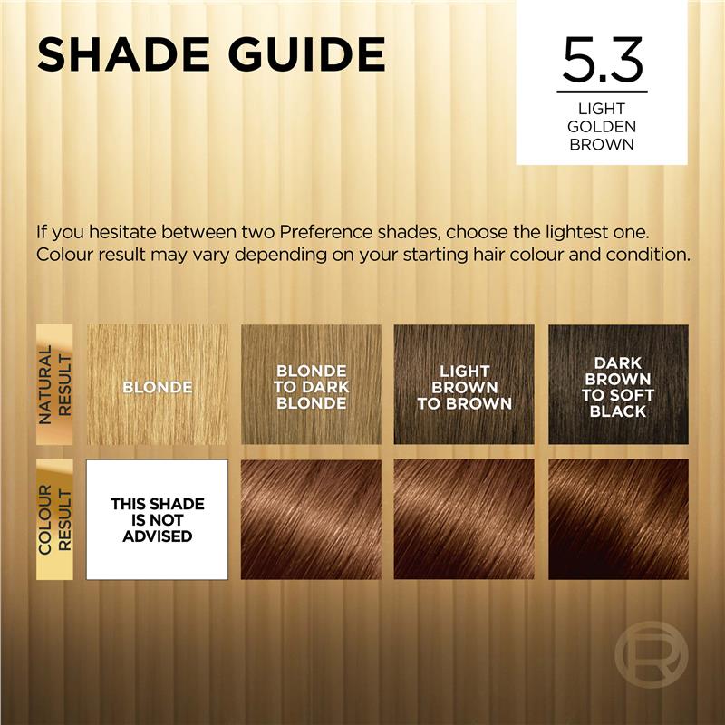 L'Oreal Paris Preference Virginia 5.3 Light Golden Brown