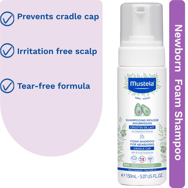 Mustela Newborn Foam Shampoo 150ml