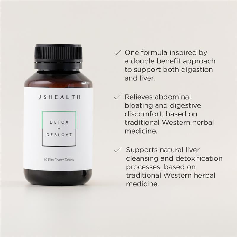 JSHealth Detox + Debloat Formula 60 Tablets
