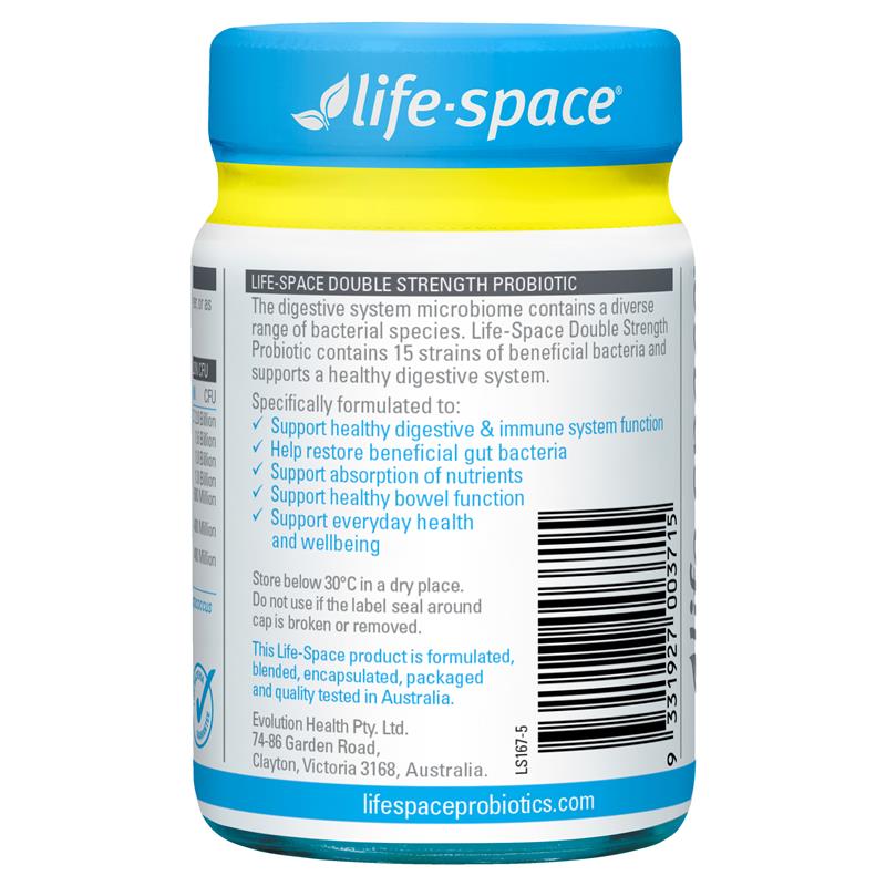 Life-Space Double Strength Probiotic 60 Capsules Exclusive Size