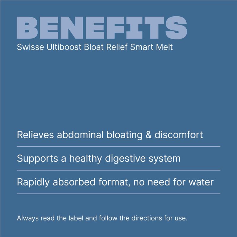 Swisse Bloat Relief Smart Melt 30 Tablets