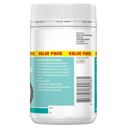 Healthy Care High Strength Ginkgo 10000 150 Capsules