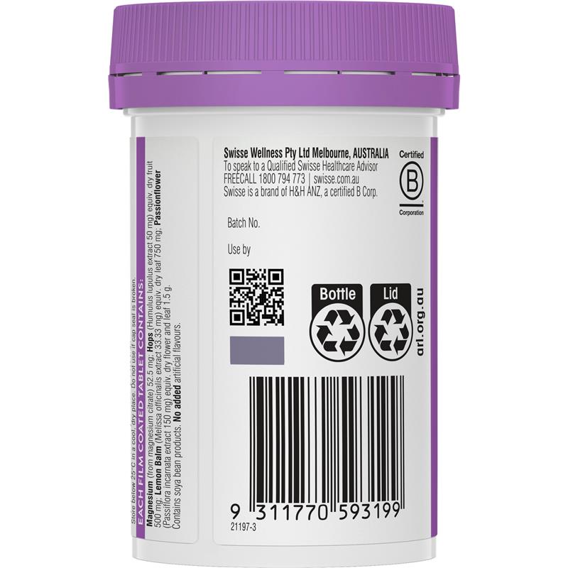 Swisse Ultiboost Relax & Sleep 60 Tablets