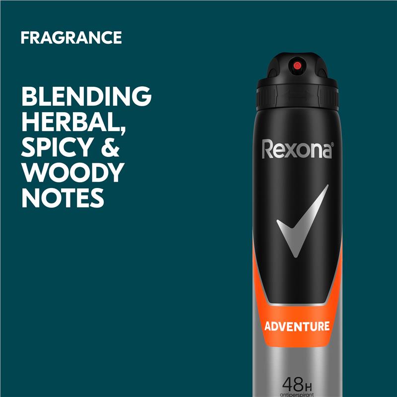Rexona Men Antiperspirant Aerosol Adventure 250ml