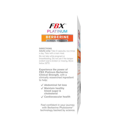 FBX Platinum Berberine Clinical Strength 40 Capsules