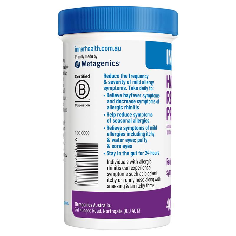 Inner Health Hayfever Relief Probiotic 40 Capsules