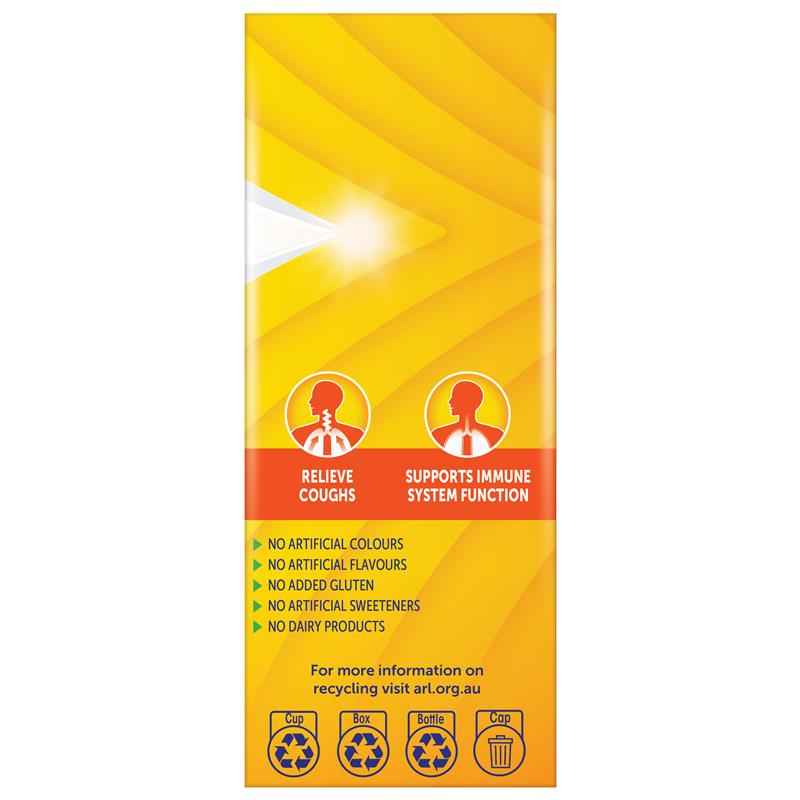 Bisolvon Cough Relief + Immune Support Cough Syrup for Kids + Adults - 200mL