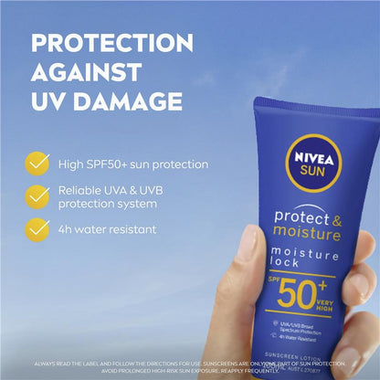 NIVEA Sun Protect & Moisture SPF50+ Sunscreen Lotion 100ml