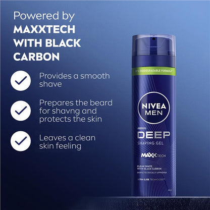 NIVEA for Men Deep Shave Gel 200ml