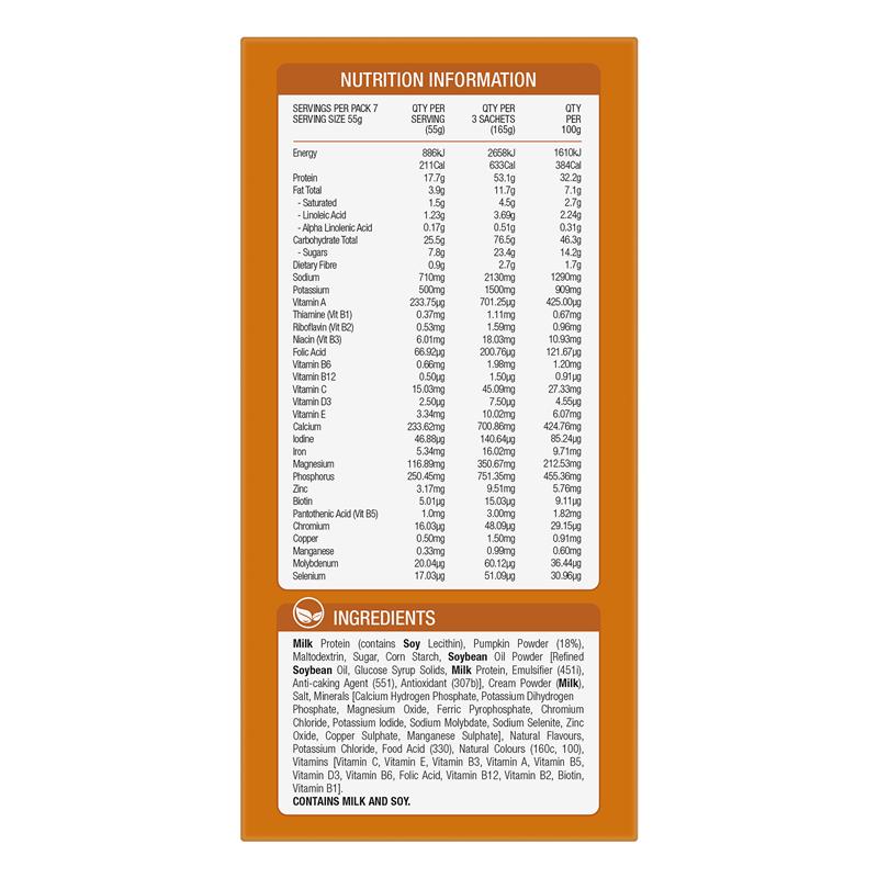OptiSlim VLCD Soup Pumpkin 7 x 55g
