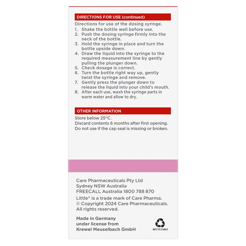 Little Coughs Raspberry 200ml