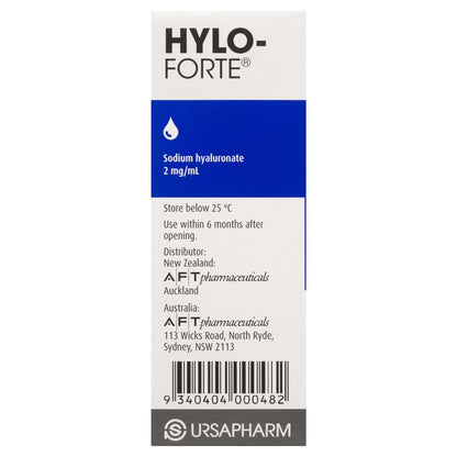Hylo Forte 2mg Preservative Free Eye Drops 10ml
