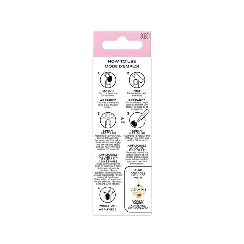 Sally Hansen Salon Effects Perfect Press-On Shortease Petite French 30 Pieces