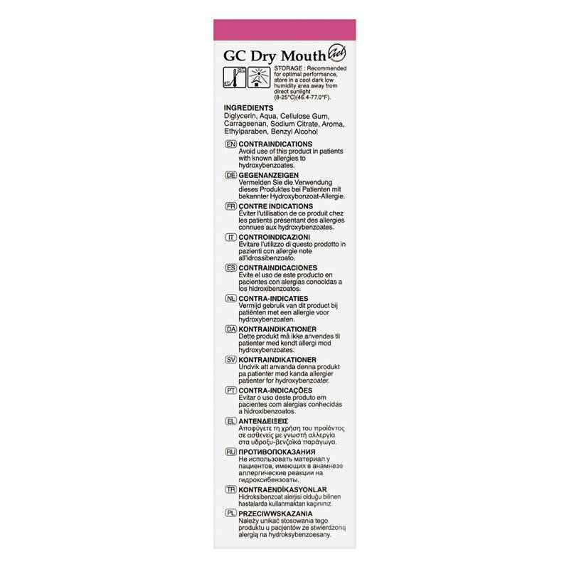 GC Dry Mouth Gel Raspberry 40g