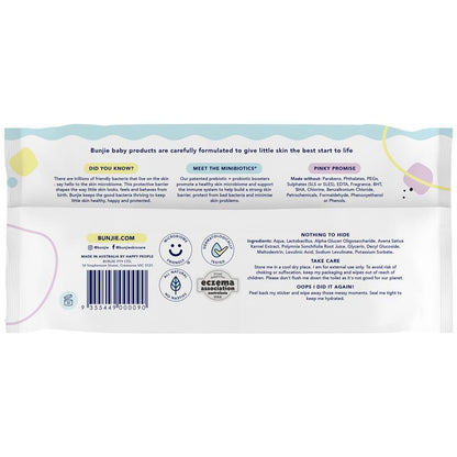 Bunjie Pink Pouch Bonus 80 Pack Wipes