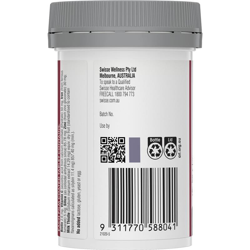 Swisse Beauty Hair Skin Nails+ 60 Tablets