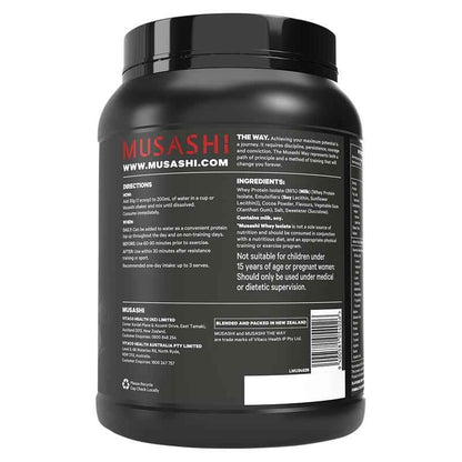 Musashi Whey Isolate Chocolate 900g