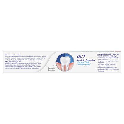 Sensodyne Toothpaste Deep Clean 160g Exclusive Size