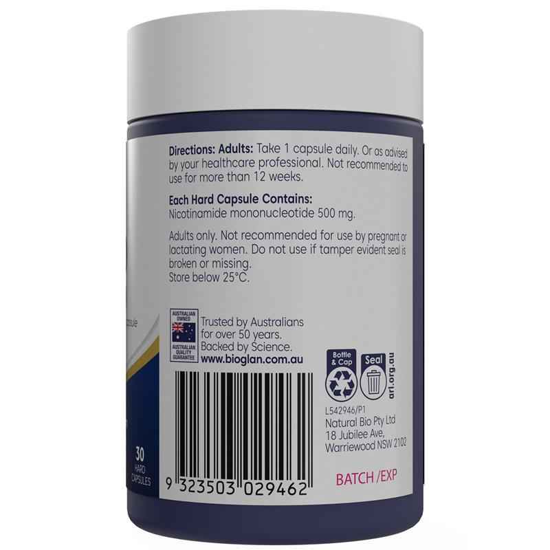 Bioglan NMN 500mg 30 Capsules