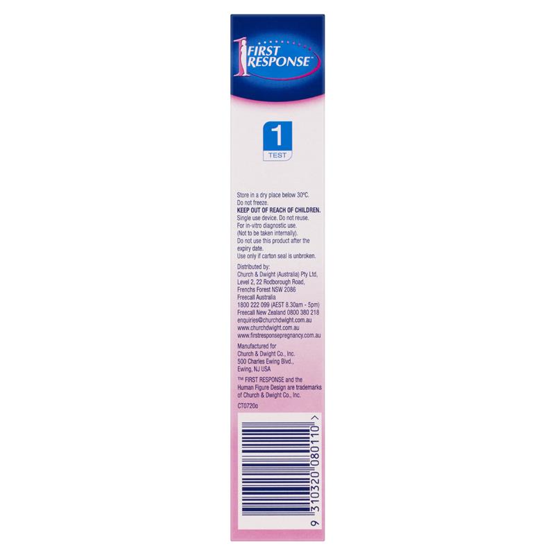 First Response Instream Pregnancy Test 1 Test