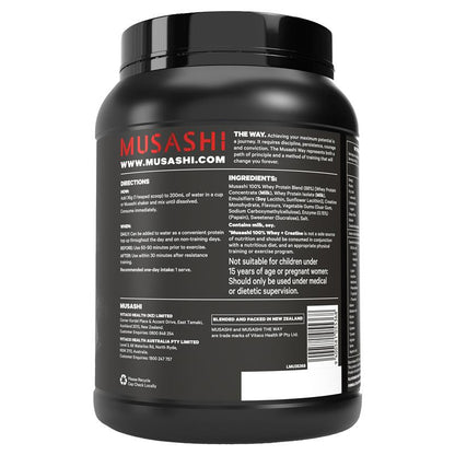 Musashi 100% Whey + Creatine Vanilla 900g