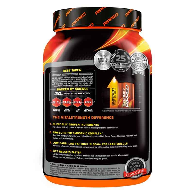 Vital Strength Hydroxy Ripped Thermogenic Protein Powder Chocolate 1kg