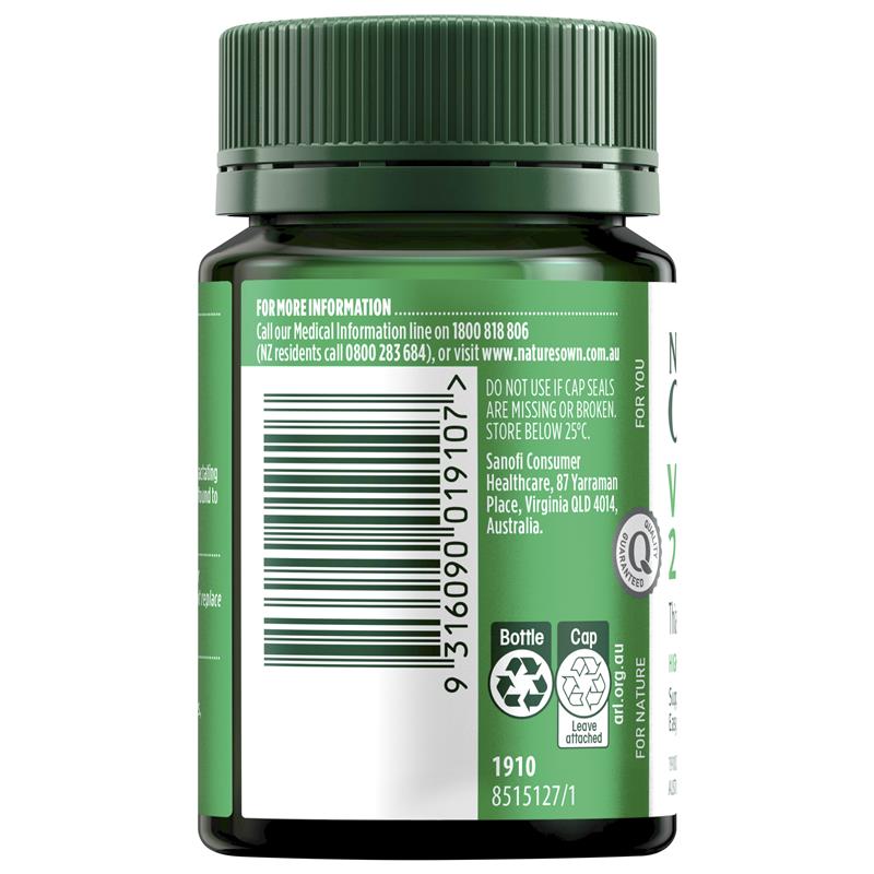 Nature's Own High Strength Vitamin B1 250mg 75 Tablets - GimmeNow