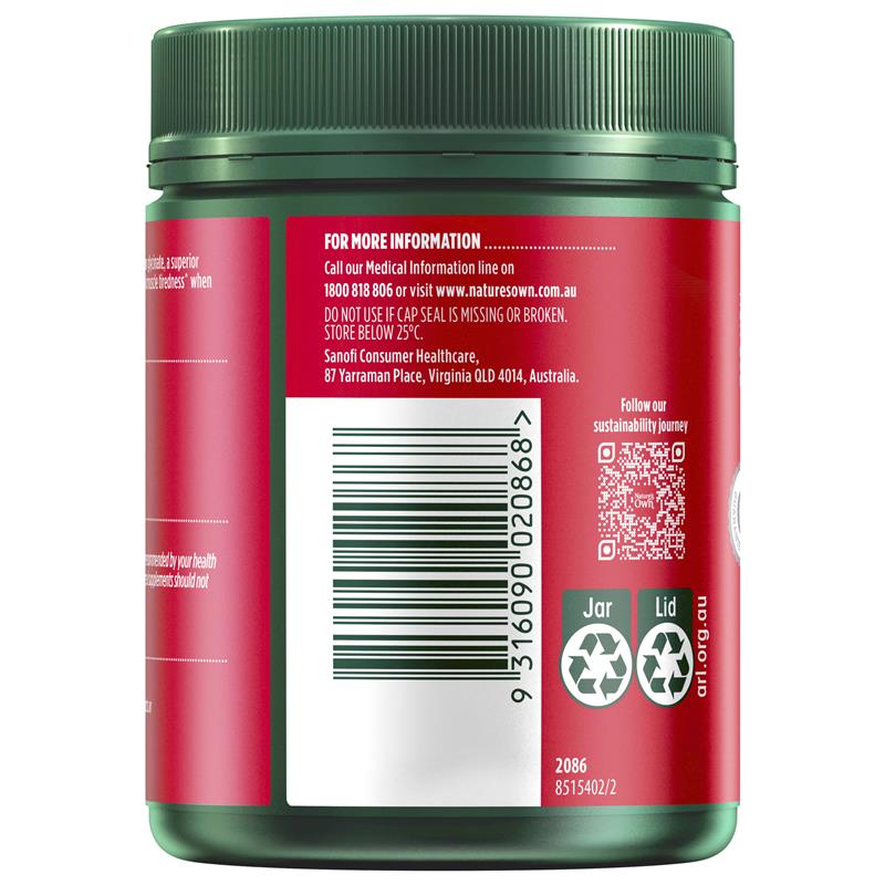 Nature's Own Magnesium Glycinate 1150mg 300 Tablets Exclusive Size