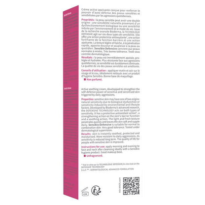 Bioderma Sensibio Soothing Defensive Light Moisturiser for Sensitive Skin 40ml