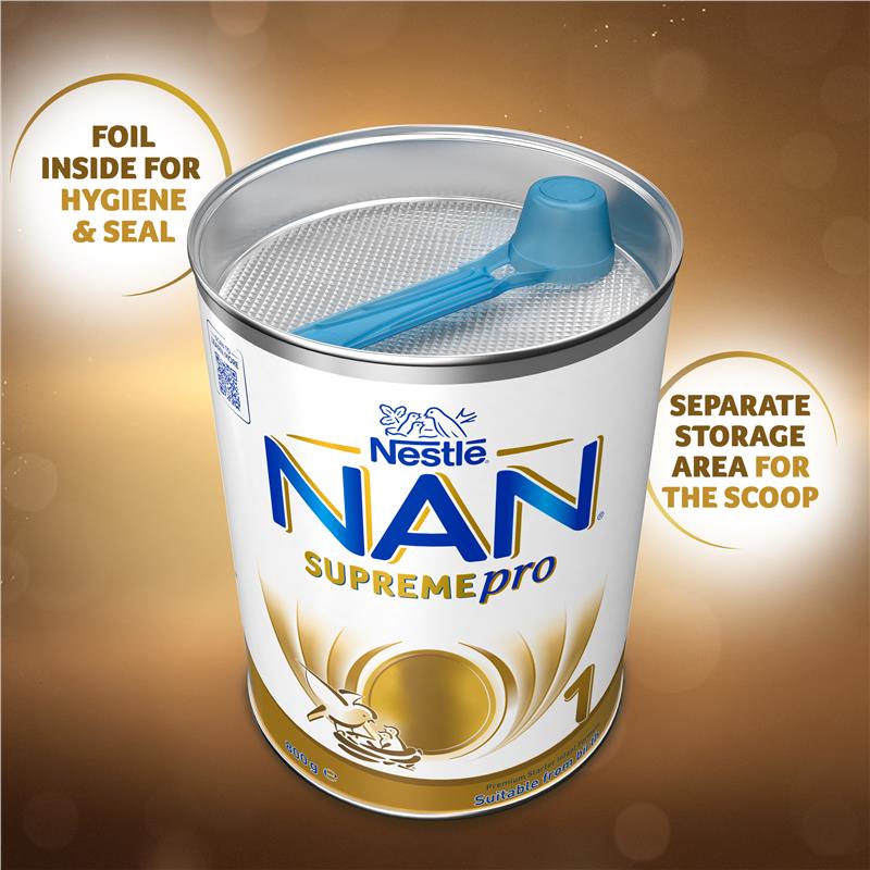 Nestle NAN SUPREMEpro 1 Premium Starter Baby Infant Formula Powder, From Birth – 800g
