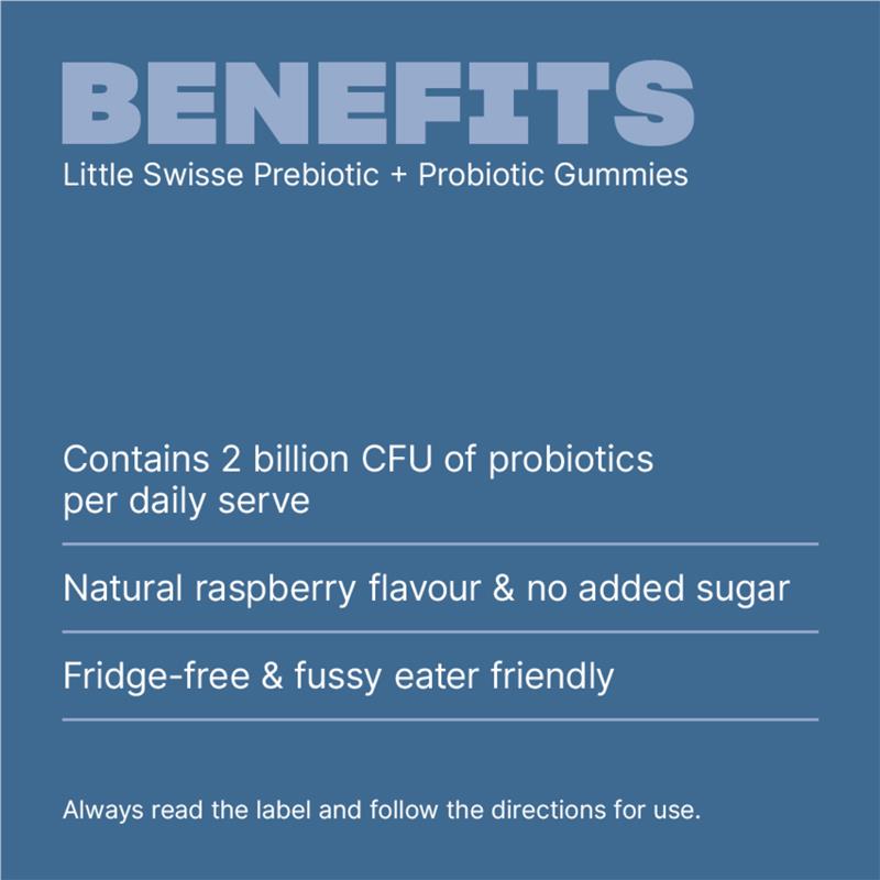 Little Swisse Pre + Probiotic Gummies 100 Pack