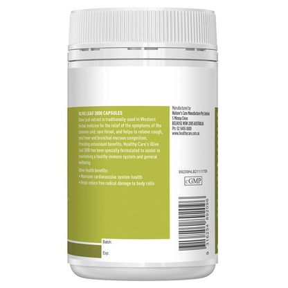 Healthy Care Olive Leaf Extract 3000mg 100 Capsules