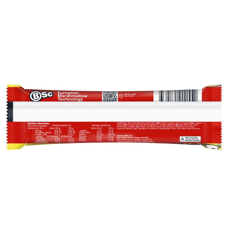 BSc High Protein Mellow Bar Banana 50g