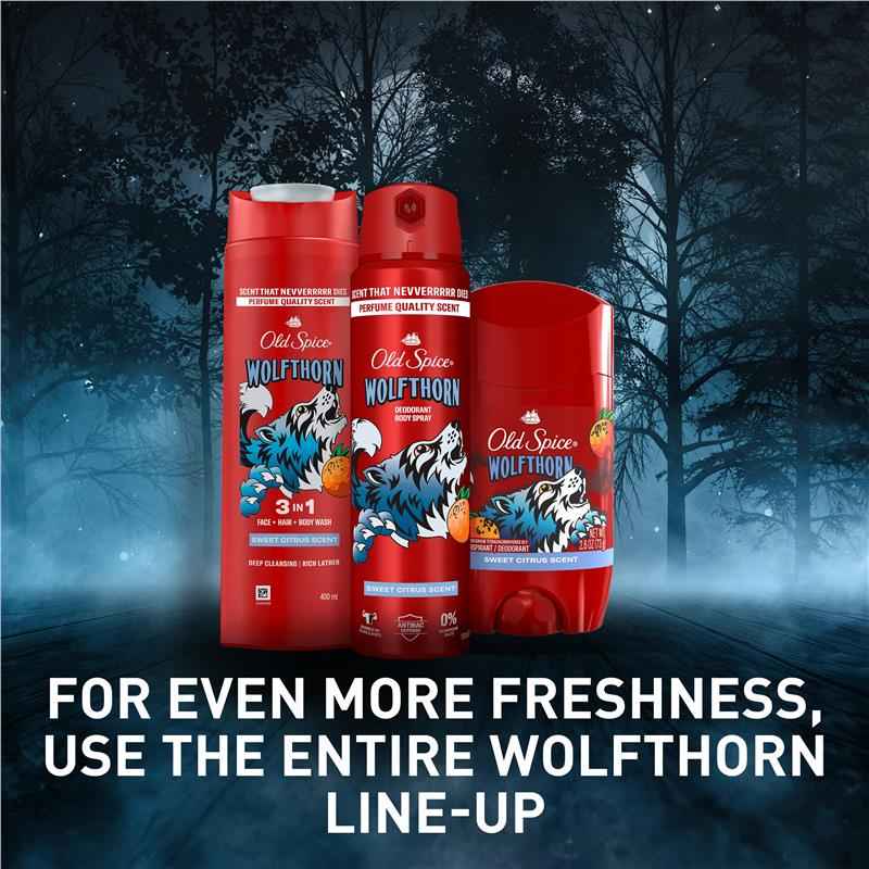Old Spice Wolfthorn 3 in 1 Body Wash 400ml