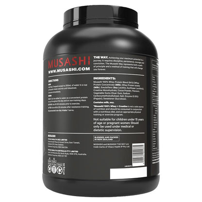 Musashi 100% Whey + Creatine Chocolate 2kg