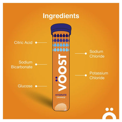 Voost Hydrate Orange Effervescent Tablets 60 Pack Exclusive Size