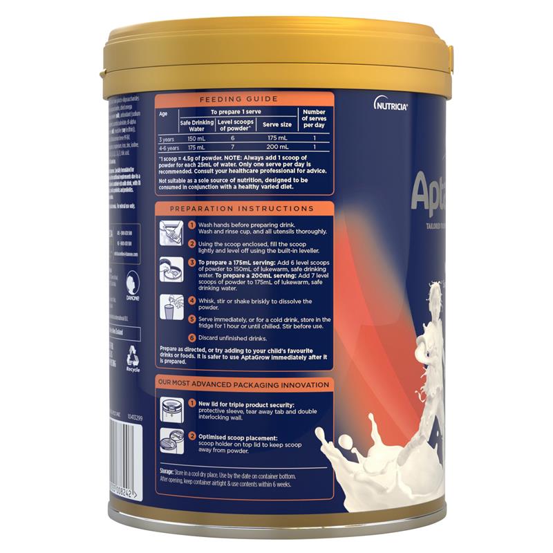 AptaGrow Nutrient-Dense Milk Drink From 3+ Years 900g - GimmeNow