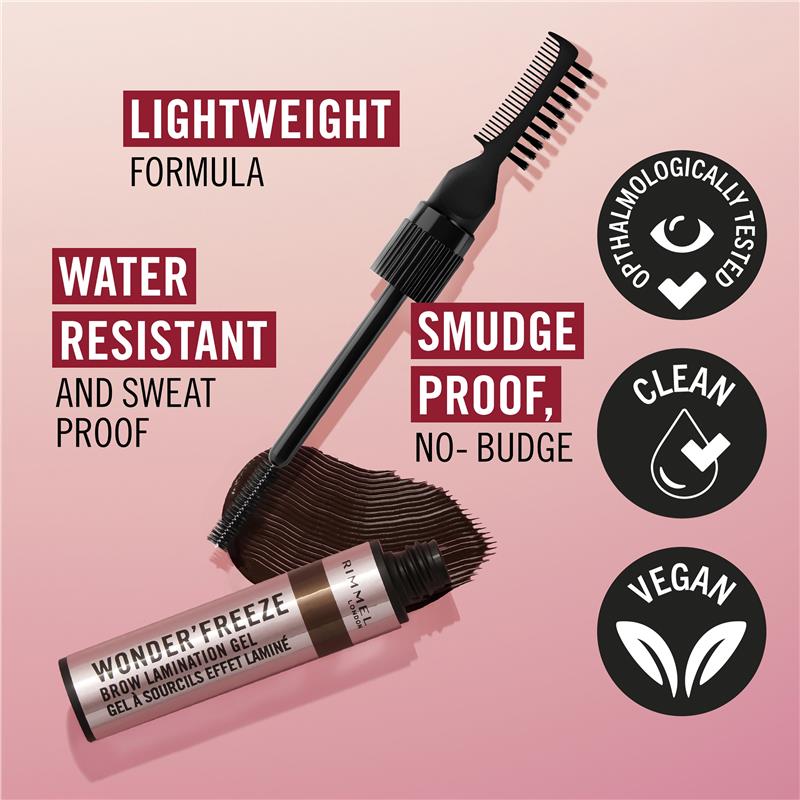 Rimmel Wonder Freeze Brow Lamination Gel 003 Soft Brown