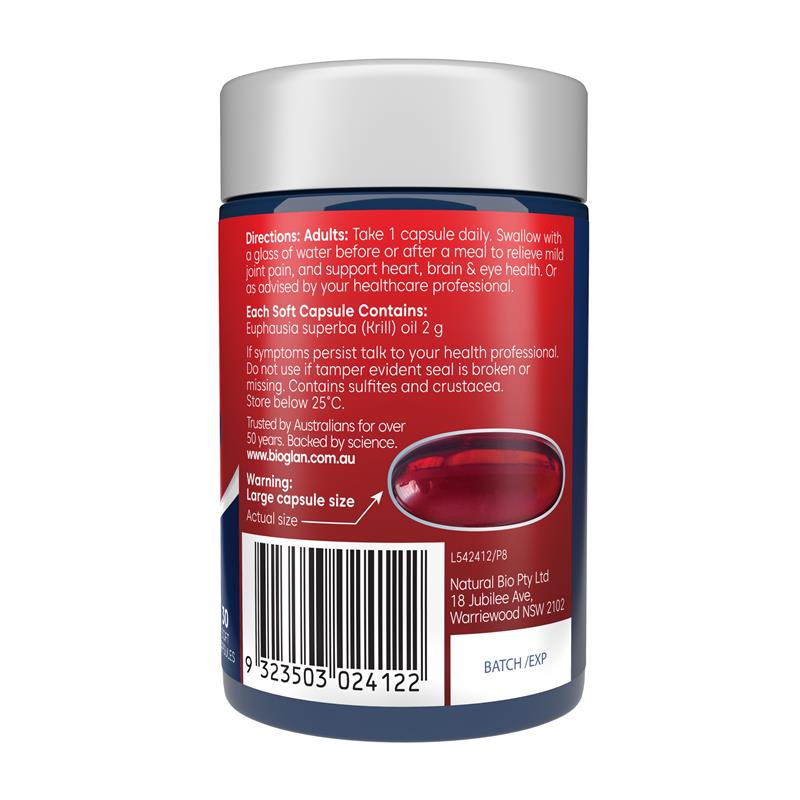 Bioglan Red Krill Oil 2000mg 30 Capsules