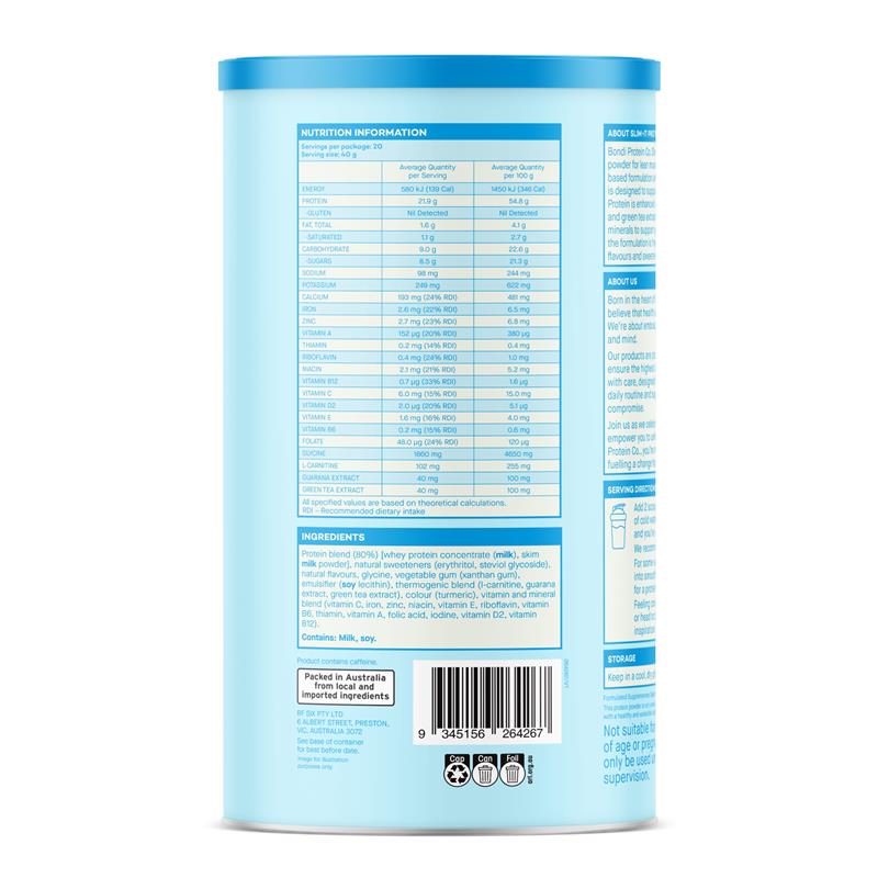 Bondi Protein Co. Slim It Protein Banana 800g