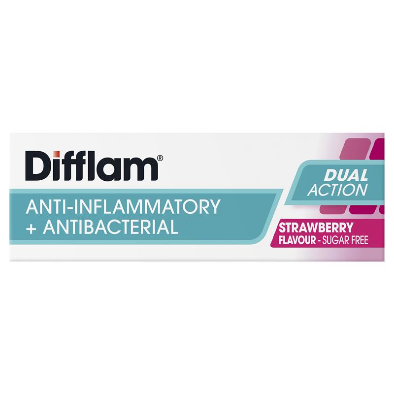 Difflam Sore Throat Sugar Free Strawberry 16 Lozenges