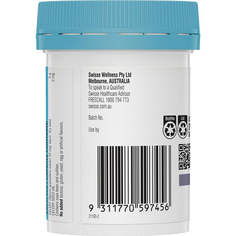 Swisse Celery 5000mg 50 Capsules