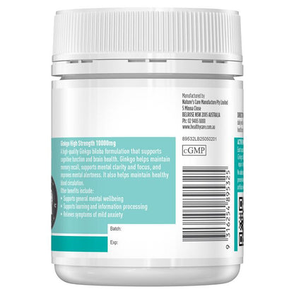 Healthy Care High Strength Ginkgo 10000mg 90 Capsules